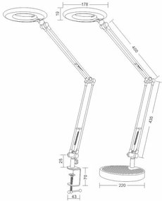 Lampada da tavolo LED BIANCA LED/8W/230V