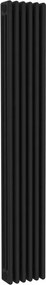 Termosifone in acciaio tubolare 3 colonne 6 elementi interasse 1735 mm ERCOS Comby nero