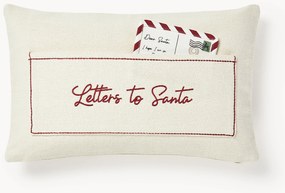 Copricuscino in velluto con ricamo alberi di Natale Emry