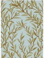 Cole & Son Carta da parati Willow Branch - Olive on Teal