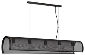 Lampadario TUNNEL 5xE27/60W/230V nero