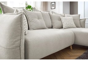 Divano letto angolare crema (variabile) Nessa - Bobochic Paris