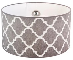 Duolla - Lampadario a sospensione con filo MAROKO 1xE27/40W/230V diametro 45 cm grigio/bianco