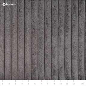 Divano grigio allungabile con rivestimento in velluto a coste 225 cm Augustin – Bobochic Paris