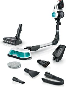 Bosch Scopa elettrica lavapavimenti 2in1 Unlimited 7 ProHygienic Aqua Bianco