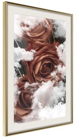 Poster  Heavenly Roses  Cornice Quadri Cornice d'oro con passe-partout, Larghezza x Altezza Home decor 20x30