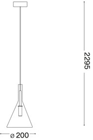 Ideal Lux - Lampadario LED a sospensione con filo EMPIRE 1xG9/3W/230V