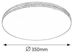 Rabalux 2763 - Plafoniera LED OSCAR 1xLED/18W/230V rotonda cromata