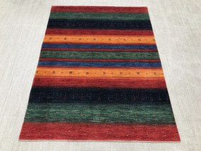 Loribaft Tappeto persiano 150x200 Verde (Iran) Annodato A Mano