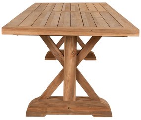Tavolo da pranzo in legno di teak da giardino 100x240 cm Volos - House Nordic