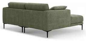Divano angolare verde (con penisola a sinistra/con chaise lounge) Bemy – Micadoni