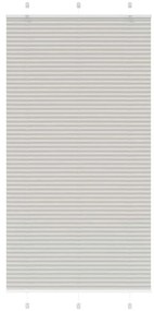 Tenda Plissettata Grigio Chiaro 105x200 Cm Larghezza Tessuto /