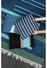 Tappeto da esterno bifacciale blu scuro in plastica riciclata , 160 x 230 cm Marlin - Green Decore