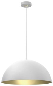 Lampadario su corda BETA 1xE27/60W/230V d. 45 cm bianco