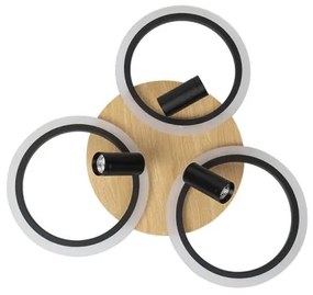 Plafoniera LED dimmerabile LED/70W/230V 3000-6500K nero/marrone + +TC