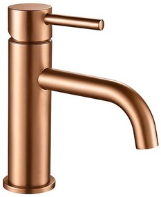 REA-B1112 - Miscelatore per lavabo LUNGO 16,5 cm, finitura in rame spazzolato