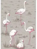 Cole & Son Carta da parati Flamingos - Stone