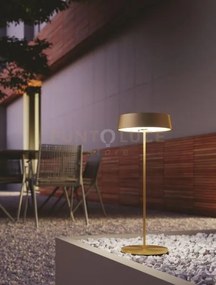 Lampada da tavolo ricaricabile led cocktail oro 2,2w 192lm 3000k di...