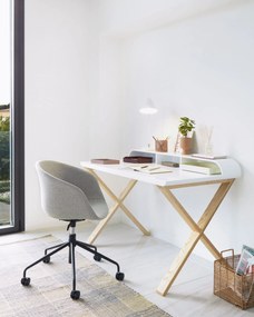 Kave Home - Portamatite Jeannie in metallo rosa