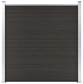 Pannello Di Recinzione İn Wpc 180x186 Cm Nero /