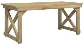 Set da pranzo per giardino 5 pz in legno di pino impregnato