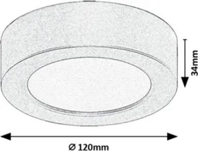 Rabalux 75071 - plafoniera LED per bagno SHAUN PLUS 7W/230V Ø 12 cm IP44 bianca