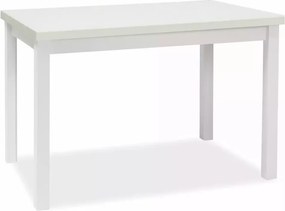 Tavolo Adam in MDF e piano laminato bianco opaco – 120x68 cm