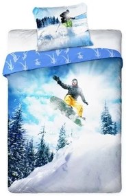 Biancheria da letto per bambini snowboard Šírka: 160 cm | Dĺžka: 200 cm 1pz 70x80 cm (standard libero)