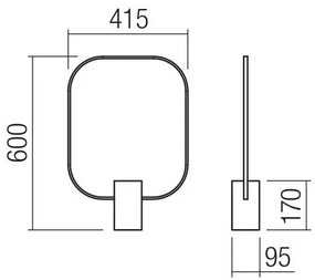 Redo 01-1227 - Lampada da tavolo LED dimmerabile DOM LED/21W/230V nera