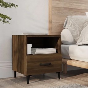 Comodino Rovere Marrone İn Legno Multistrato /