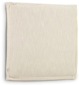 Kave Home - Testiera sfoderabile Tanit in lino bianco per letto da 90 cm