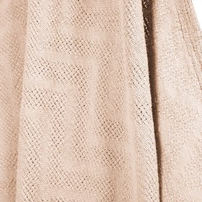 Coperta per bambini beige in cotone lavorata a maglia 80x80 cm Frosty Almond – Roba