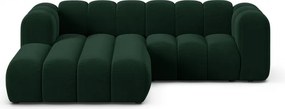 Divano angolare verde scuro ad angolo sinistro Lupine - Micadoni Home