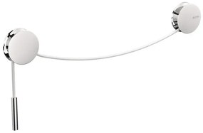 Portasciugamani da parete Diabolo cromato, L 5 cm