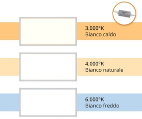 Plafoniera LED 60x60 42W CCT Bianco Variabile UGR19 con driver Philips Colore Bianco Variabile CCT
