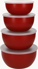 Set di 4 contenitori con coperchio Empire Red