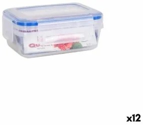 Porta pranzo Ermetico Quttin 500 ml Rettangolare 15 x 10 x 6 cm (12 Unità)