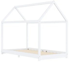 Giroletto per Bambini Bianco in Massello di Pino 90x200 cm