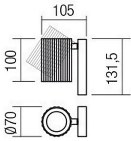 Redo 01-2548 - Spot da parete DELPHI 1xGU10/7W/230V bianco