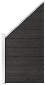 Pannello Di Recinzione İn Wpc 95x(105-180) Cm Grigio /