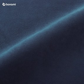 Divano letto angolare in velluto blu scuro (angolo sinistro) Sweet Harmony - Miuform