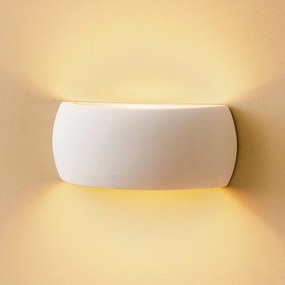 Euluna Applique Curve up/down di ceramica bianca