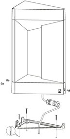 Eglo 98749 - Applique a LED da esterno NEMBRO LED/10W/230V IP54
