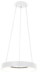 Lampada a sospensione di design bianca con LED dimmerabile - Ringlede