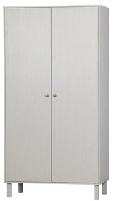 Armadio in pino grigio chiaro 100x195 cm Madu - WOOOD