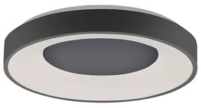 Plafoniera moderna grigio scuro con LED dimmerabile a 3 livelli - Steffie