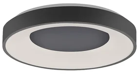 Plafoniera moderna grigio scuro con LED dimmerabile a 3 livelli - Steffie