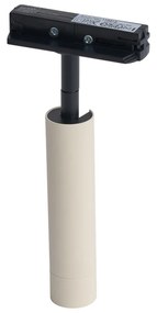 Faretto moderno beige e nero per sistema a binario monofase - Iconic Ivy