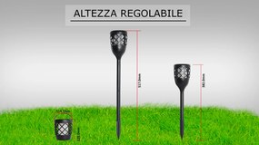 Lampada da Giardino Solare Effetto FIAMMA Decorativa