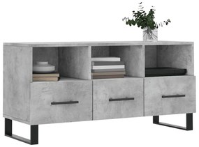 Mobile porta tv grigio cemento 102x36x50 cm legno multistrato